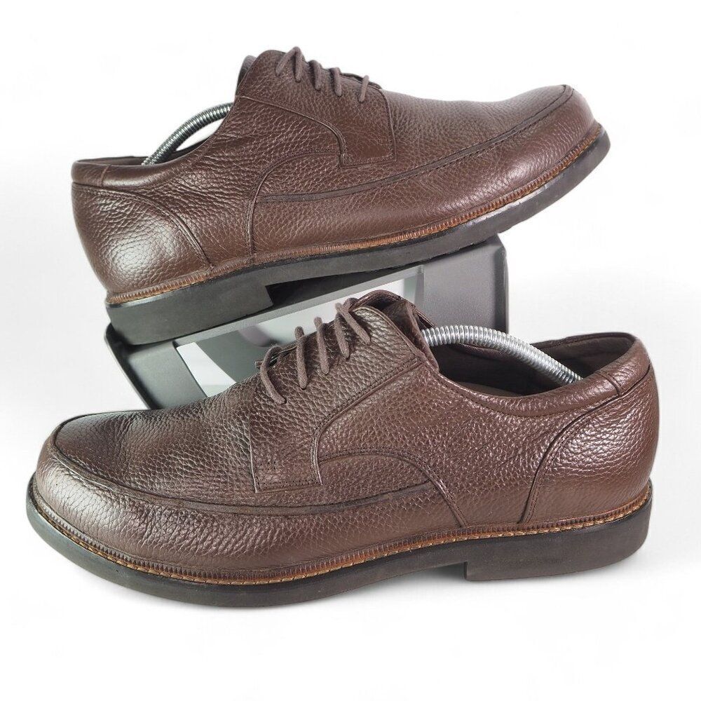 Apex Lexington Moc Toe Dress Oxfords Brown Leather LT910M Men's 12 XW